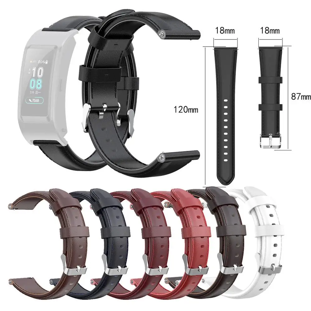 

watch strap Sports Soft Leather Replacement Watch Band Buckle Wrist Band Strap for Huawei Talkband B5 Wrist Band Q60