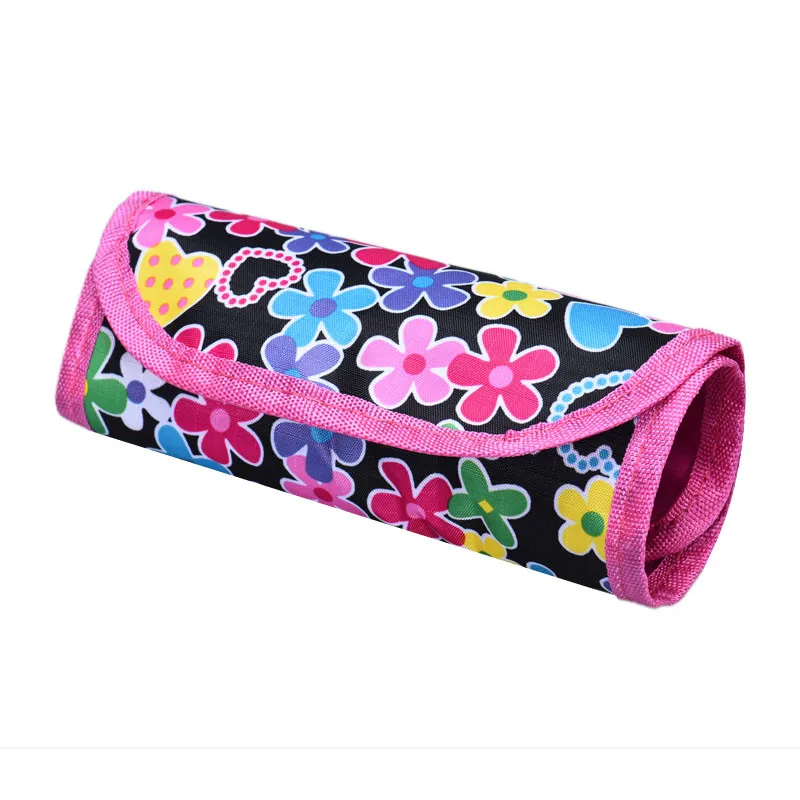 

Hot Selling Fashion Polyester Crochet Hook Pouch Knit Crocheting Needle Case Holder Organizer Bag Sewing Bag Makeup bag