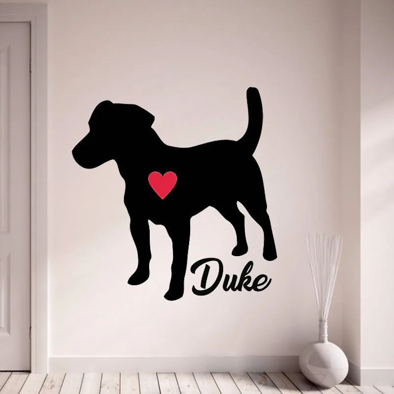 Наклейка на стену с именем собаки Джека Расселла терьера|name wall decals|wall decalshome decor |