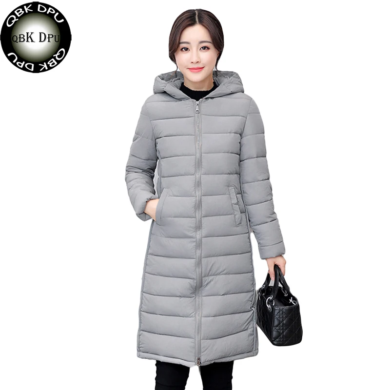 

Fashion slim waist hooded women parkas women 2018 new winter long sleeve warm solid color jacket female Wind proof Jackets Parka
