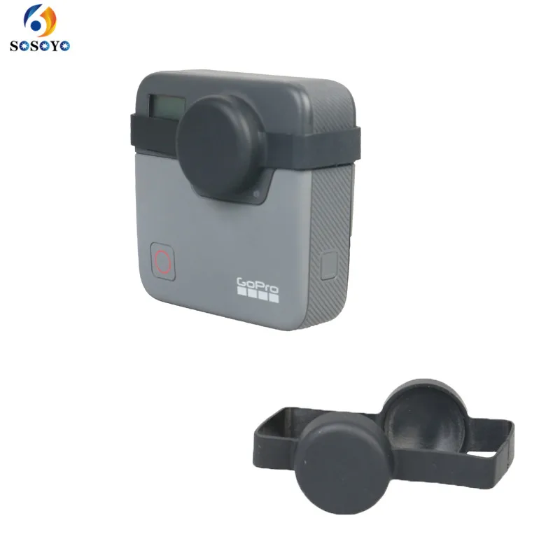  Camera  Lens Cap PC Soft Glue Protective Cover For GoPro Fusion 360-degree Sports Action Fusion Camera  Accessories (1)