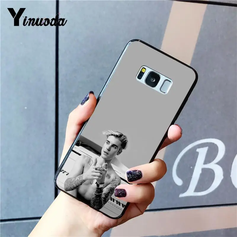 Yinuoda JUSTIN BIEBER Cover Black Soft Shell Phone Case For Samsung GALAXY Note8 Note3 Note4 Note5 Note7 Note2 Note9
