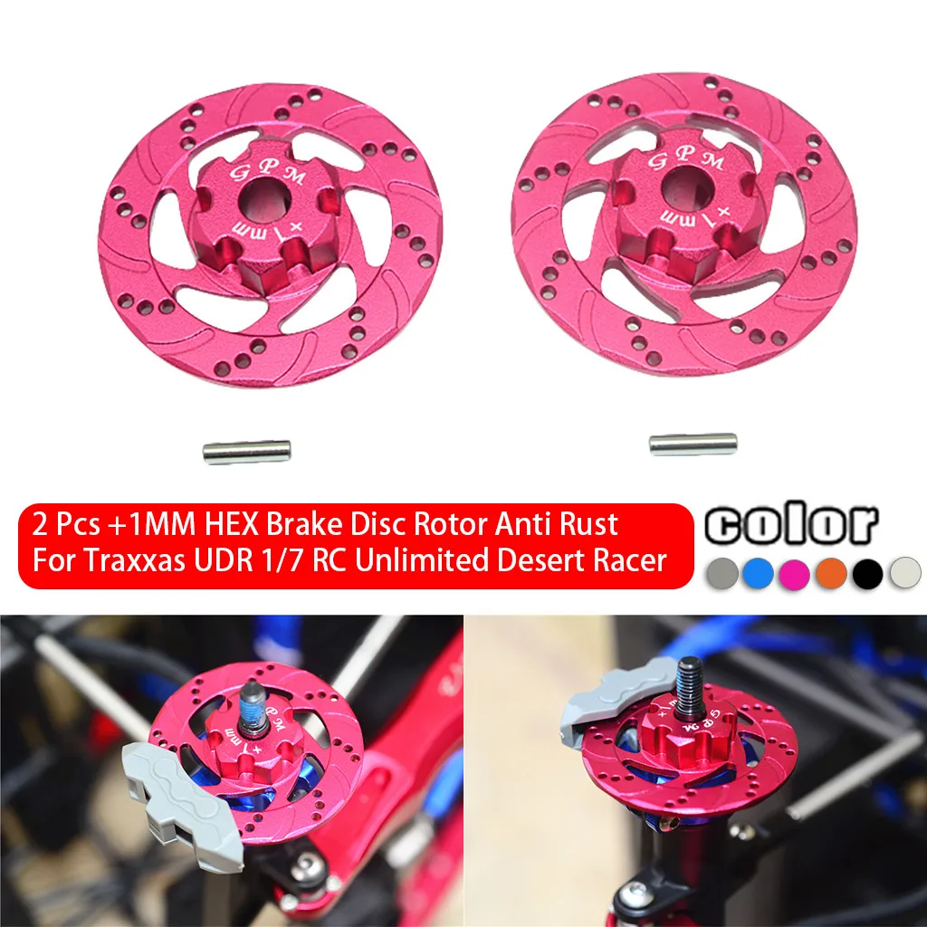 

2 Pcs Brake Disc Rotor Anti Rust For Traxxas UDR 1/7 RC Unlimited Desert Racer 6.27