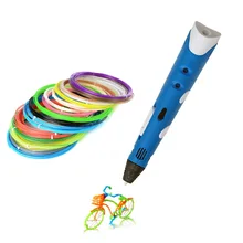 New Creative DIY 3D Printer Pen Intelligence Drawing 3D Printing Pens With PLA Filament 1.75mm Best Christmas Gift For Kids
