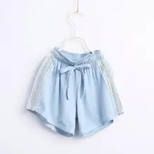 Кружевные шорты для девочек летние детские хлопковые шорты Модная Высококачественная летняя одежда для маленьких девочек милая детская одежда