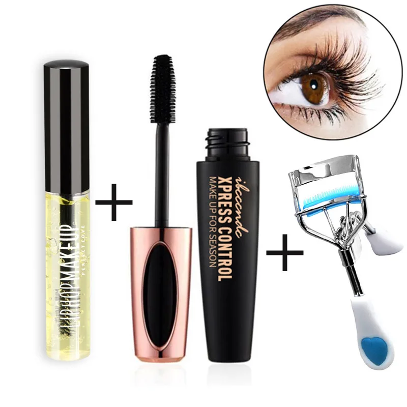 

Growth Eyelash Makeup Magic Powerful Eyelash Growth Set Liquid Serum Enhancer Eye Lash Longer Thicker Mascara Makeup Tools Kit