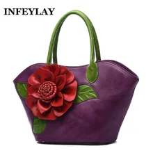 Женская сумка на плечо с объемными цветами, тисненая красивая сумка в национальном стиле, модные сумки-мессенджеры для девушек, винтажная сумка