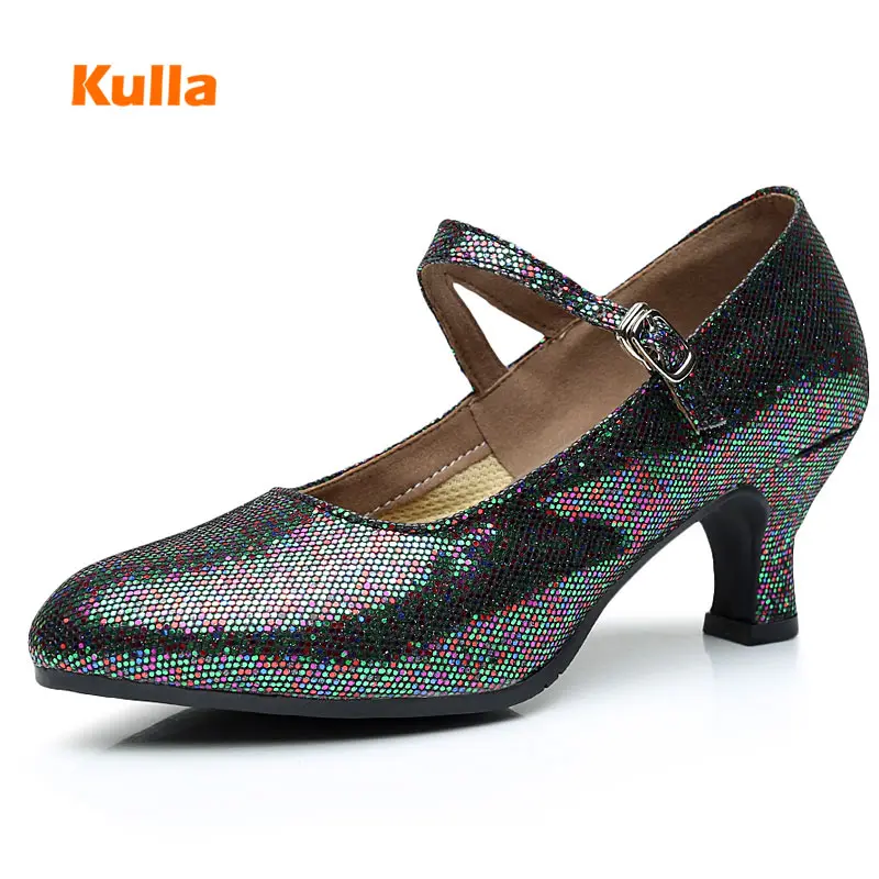 New Style Brand Women Latin Ballroom Dance Shoes High quality Glitter Modern Party Dancing Shoes