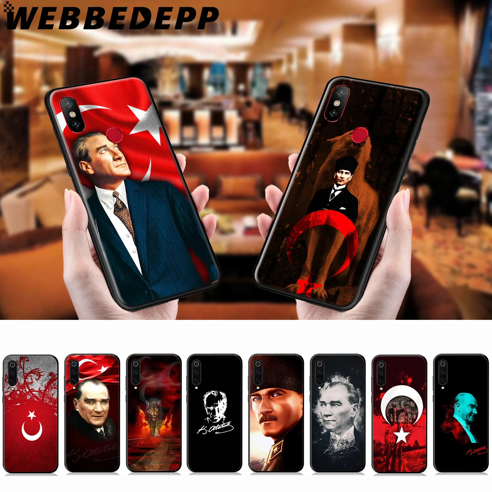 WEBBEDEPP Turkey Mustafa Kemal Ataturk Soft Case for Xiaomi Mi 9T 9 8 SE 6 A1 A2 A3 Lite MiA1 MiA2 MiA3 F1 MAX 3 Mi8 CC9E CC9 |