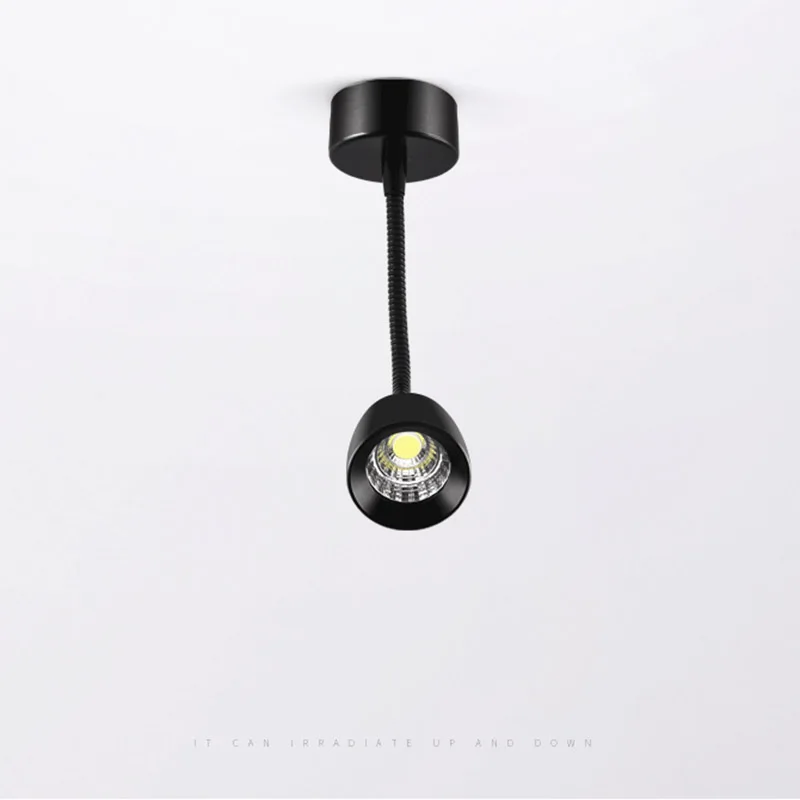

LED Wall Light Cup Cycles Design Aluminium Flexible pipe COB Rotative Sconce Light Hallway Aisle Foyer lamp Indoor lighting