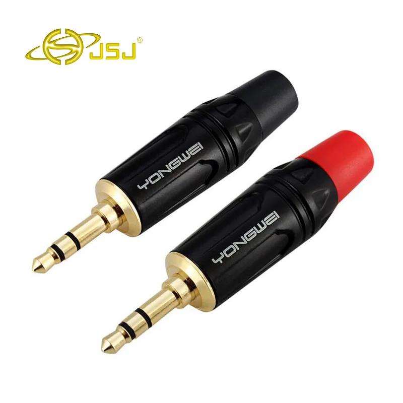 JSJ 3.5MM audio cable welding plug 3.5AUX car phone computer audio