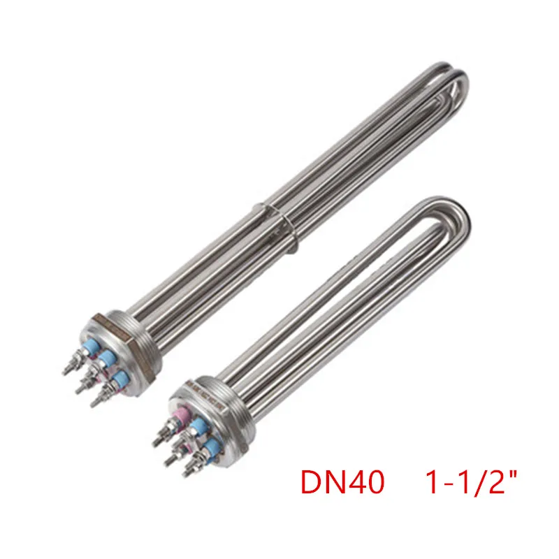 DN40 1 1/2" 3U Electric Water Heater Tube 3KW/4.5KW/6KW/9kW/12KW,47mm