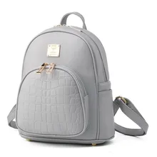 Nuevo Estilo Simple de la Mujer Pequeña Mochila de Cuero Negro Bolsa de La Escuela bolsa de Viaje Bolsa de hombro Femenino de la Manera de Las Mujeres