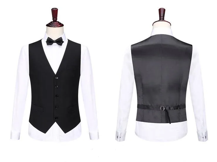 2020 New Wedding Suits For Men Notched lapel 3 Pieces Set Two buttons Groom Prom Suits Costume Homme Mariage Terno Masculino