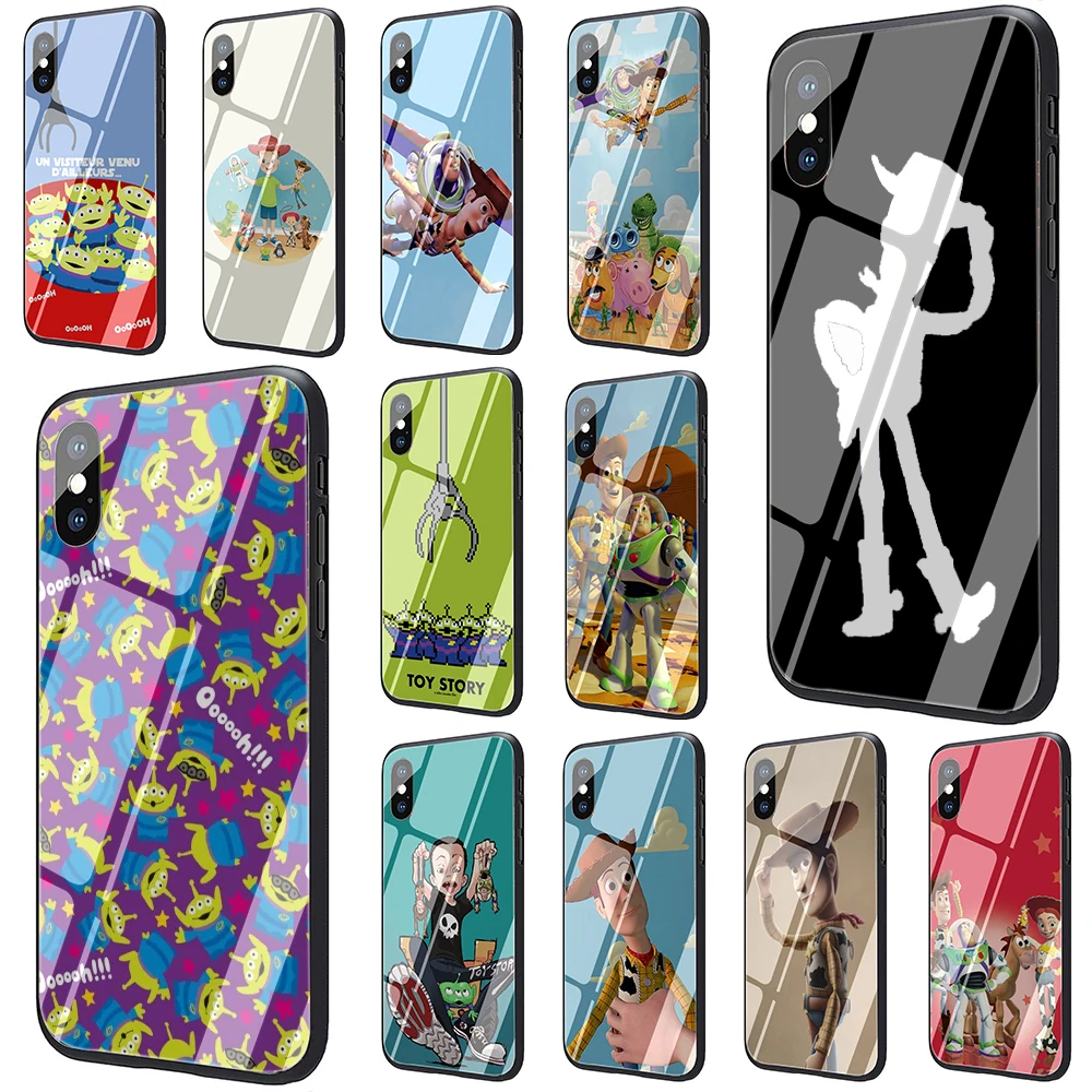 

Toy Story Tempered Glass Phone Cover Case for iphone 5 5S 6 6S Plus 7 8 Plus X XS XR 11 Pro Max