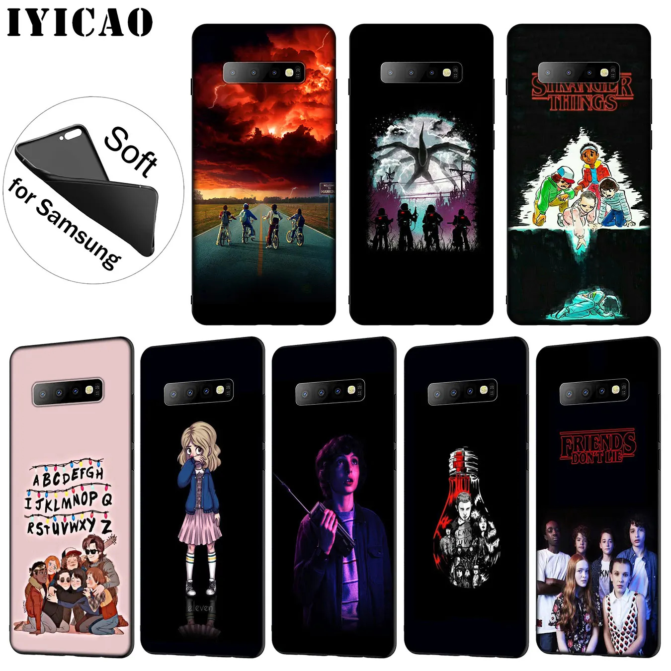 IYICAO Stranger Things tv Soft Silicone Phone Case for Samsung Galaxy S20 Ultra S10 Lite S9 S8 Plus S6 S7 Edge S10e Cover |