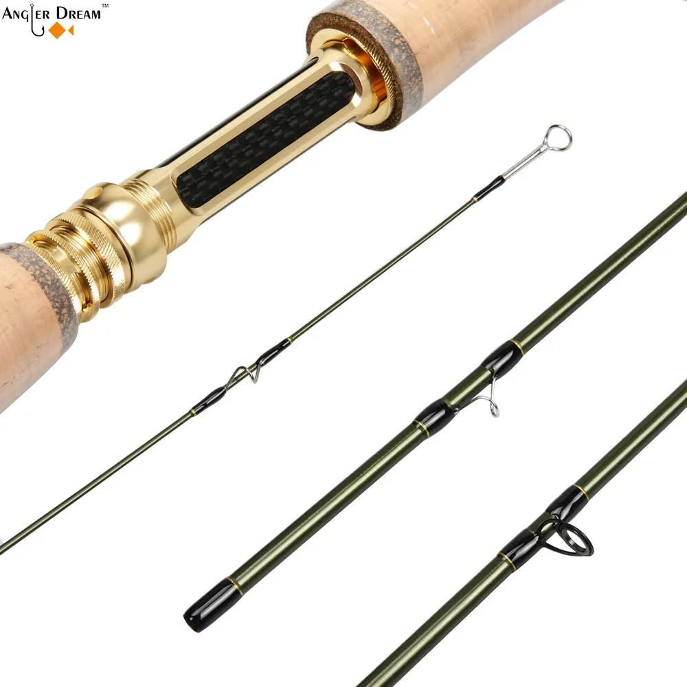 3 / 4 / 5 / 8WT Fly Fishing Rod Graphite IM 10 / 36T Carbon Fiber Dark