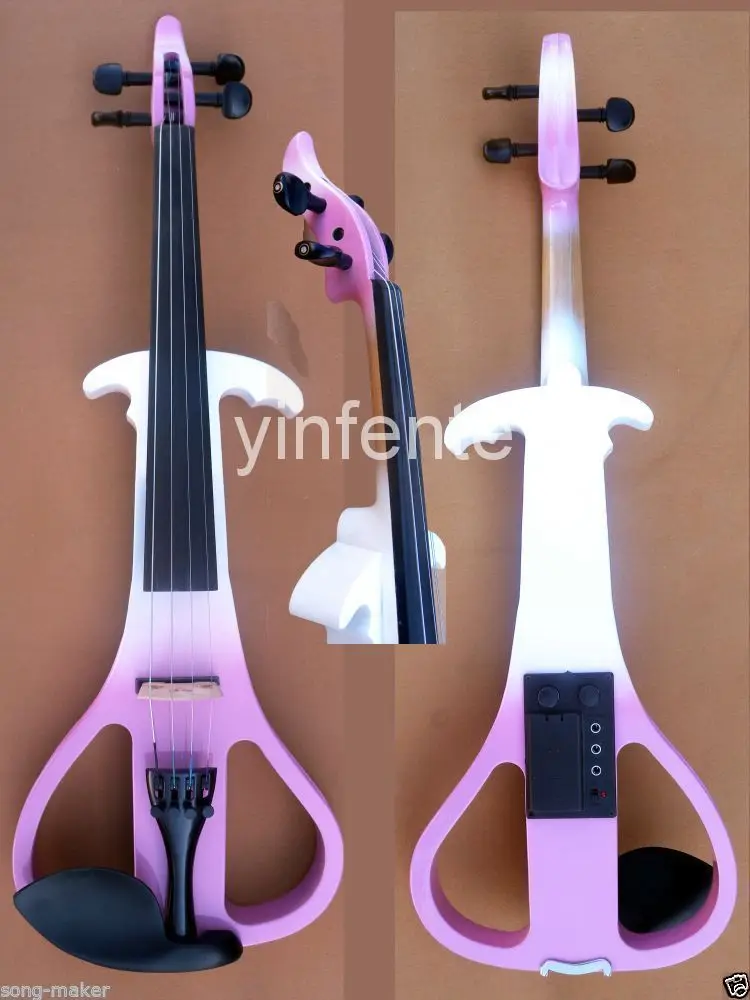 

New 4/4 Electric Violin Woderful SOund Solid Wood Ebony Part Yinfente Fiddle