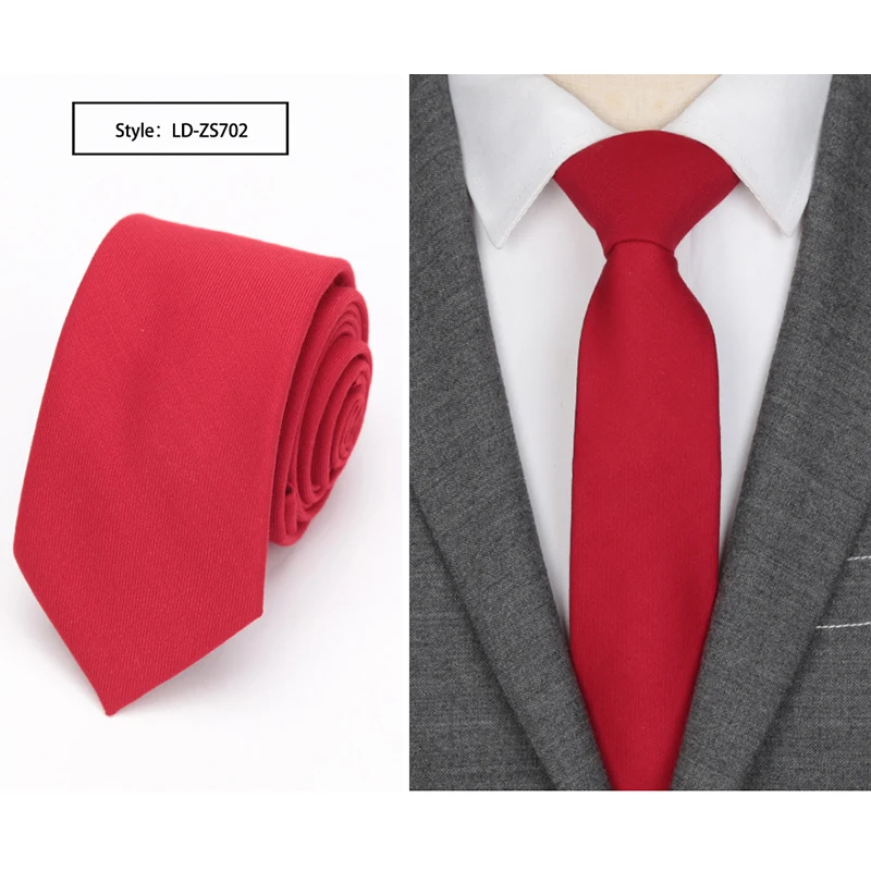 Мужской облегающий шерстяной галстук, модные галстуки для мужчин, Свадебный костюм, деловые, вечерние, приталенный, классический, сплошной цвет, галстук на шею, Повседневный, 6 см, красный галстук