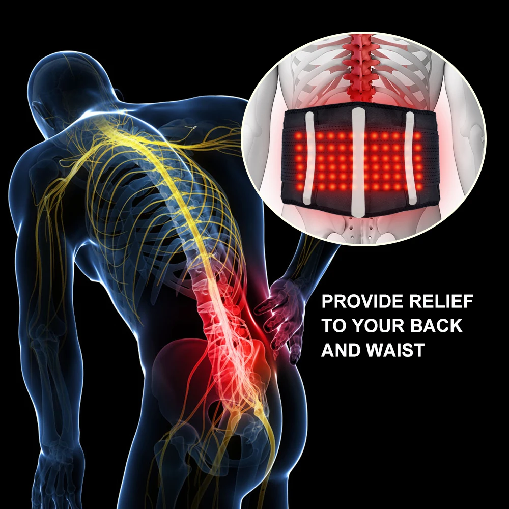 Электрический пояс для поясницы, термотерапия, поддержка спины, массажный Поясничный пояс, защита от боли в пояснице для женщин, мужчин, пожилых автомобилей