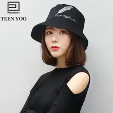 Летняя рыболовная шляпа мужская новая мода перо алфавит вышитые плоские Топы хлопковые Панамы Складная хип хоп шляпа рыбака