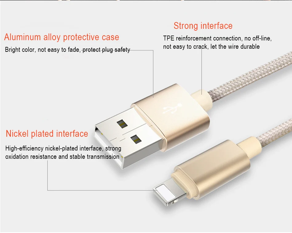 NOHON 3 in 1 USB Cable for iPhone X 8 7 6s Plus Cable Micro USB Type C Cable for Samsung S9 S8 Fast Charging Cable Charger Cord (5)