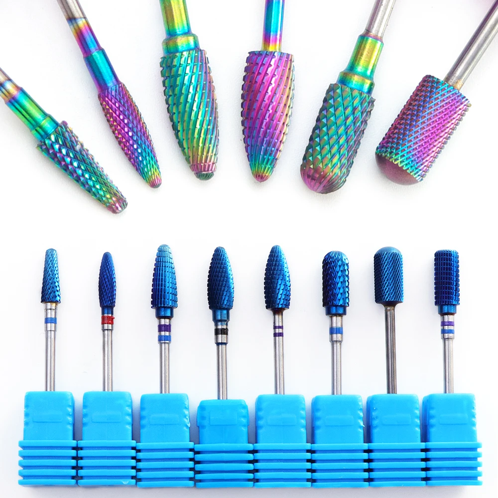 

1pcs Carbide Chameleon Nail Drill Electric Manicure Accessory Coarse Grinding Cuticle Clean Burrs Rainbow Nail Files Tool JID/L
