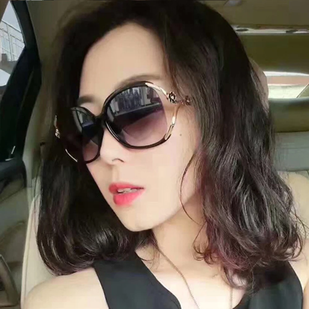 Women Sunglasses Retro Sun Glasses Big Frame Shades UV 400 Eyewear Oculos De sol Gafas Lunette de Soleil 2019 New