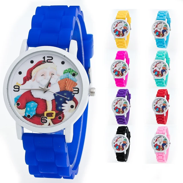 Christmas Gifts Children Color Fashion Watch Silicone Strap Wrist Watch kids wat Christmas Gifts Children Color Fashion Watch Silicone Strap Wrist Watch kids wat
