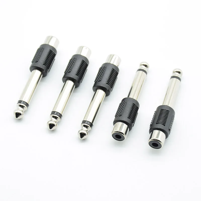 5 шт. разъём RCA/AV для микрофона 6 35 мм 1/4 дюйма|Соединители| |