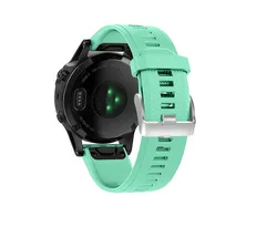 Quick Release Silicone Strap Bracelet - Easyfit Wristband - 20mm  fenix 5S 6S (Mint green)