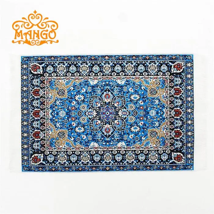 

Free Shipping 1/12 Dollhouse Miniatures New 2016 Brand New Embroidered Carpet 6 1/2" x 3 7/8"