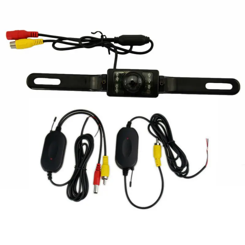 

EZONETRONICS Car 2.4G Wireless color video Car License Mount plate Rear View Backup Camera LED Power Display Night Vision