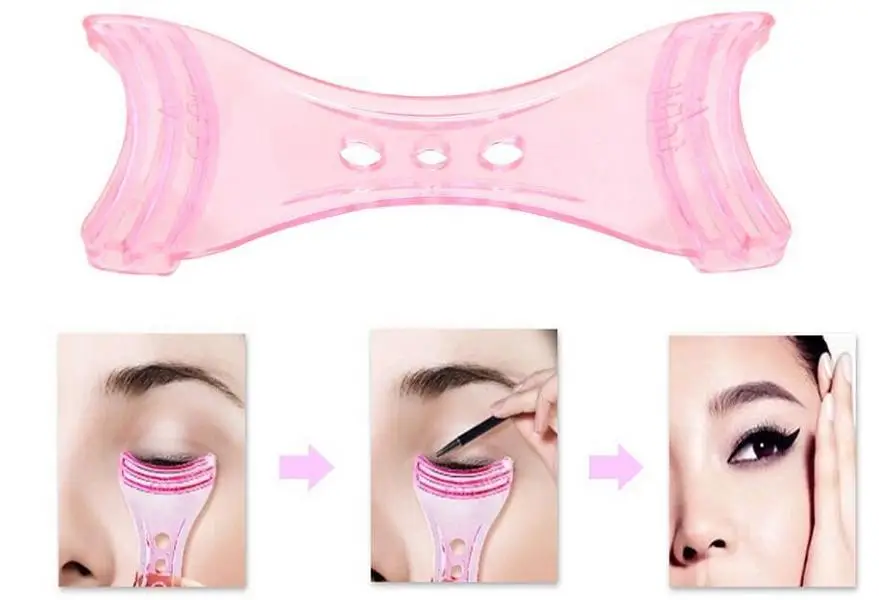 

Hot-Beauty Cosmetic Tool Makeup Eyeliner Assistant Aid Fashion Eyeliner Guide Pencil Eyeliner Template Shaper For Girls