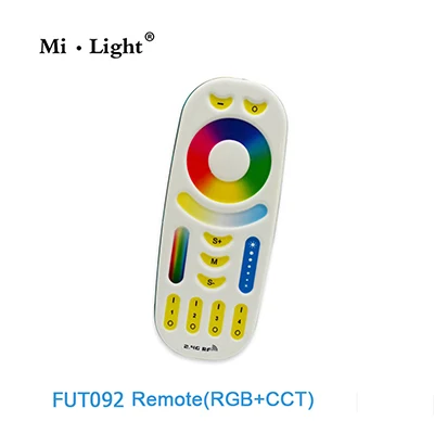 Mi light 9 Вт RGB+ CCT AC85-265V 2,4G Беспроводной E27 лампы RGBWW+ Цвет Температура с регулируемой яркостью 2 в 1 Умная Светодиодная лампа milight - Испускаемый цвет: Remote-FUT092