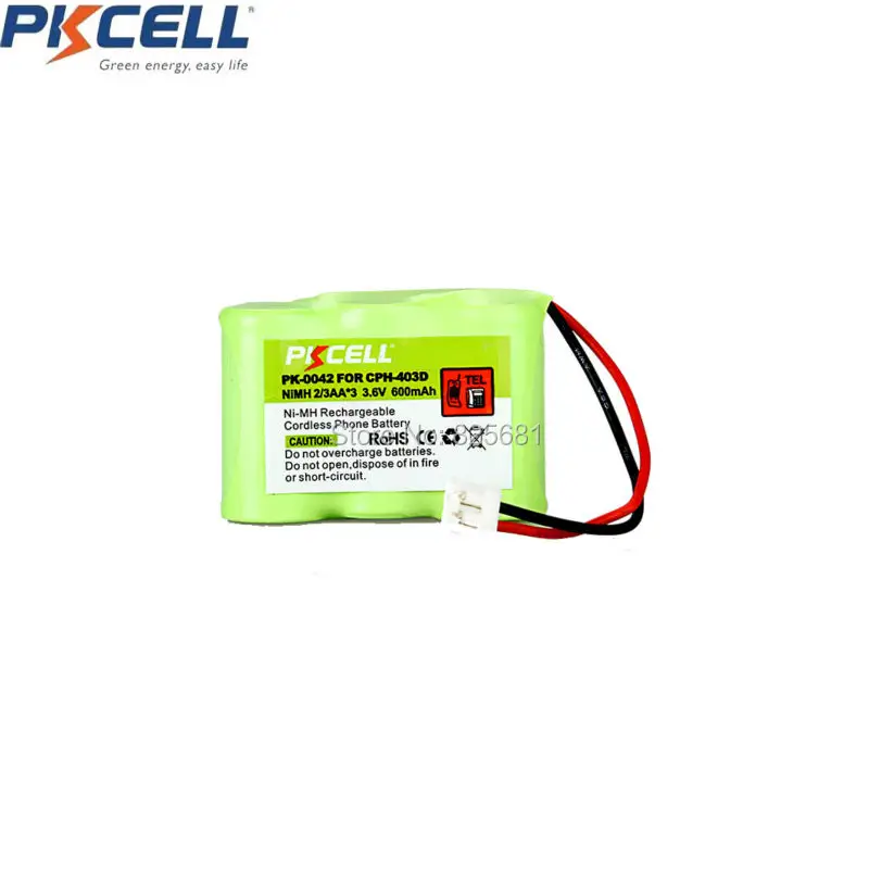 Harga Cordless Phone Baterai 3.6 V 2 3AA * 3 600 mAh untuk Vtech CPH 403D GE TL26145 PK 0042 P P304 CPH 403D