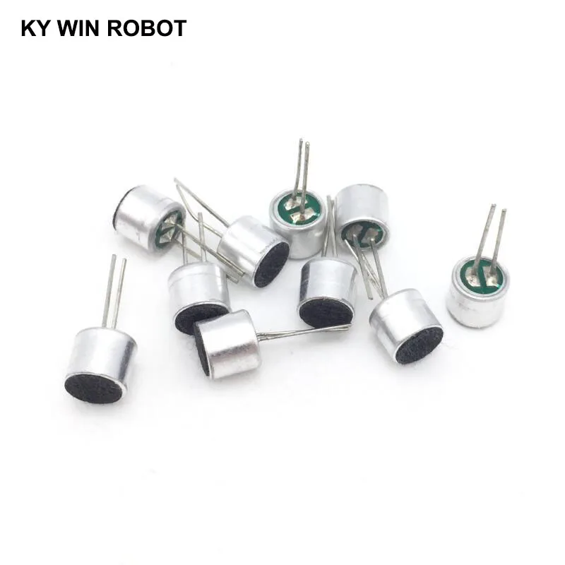 10 шт./лот 6x5 мм 6050 микрофон Electret с 2 контактным захватом|Акустические компоненты| |