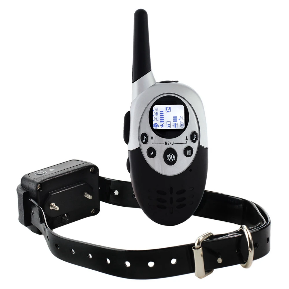 Водонепроницаемый ошейник для обучения собак с дистанционная перезарядка электронный ударный тренировочный анти-кора электронный ошейник 1100yd звуковой сигнал вибрации