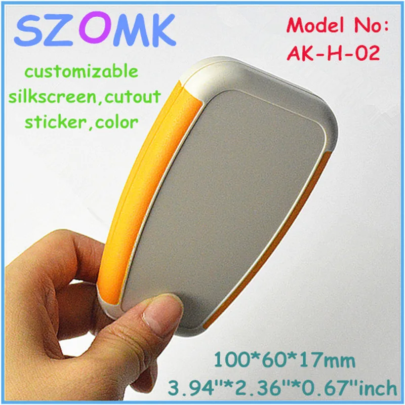 

1 piece free shipping szomk plastic handheld enclosure for electronics junction box 100x60x17mm