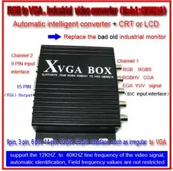 MDA/CGA/EGA/RGB/RGBSog/RGBS/RGBHV/YPbPr/YUV К VGA, CNC или промышленное устройство использовать видео конвертер