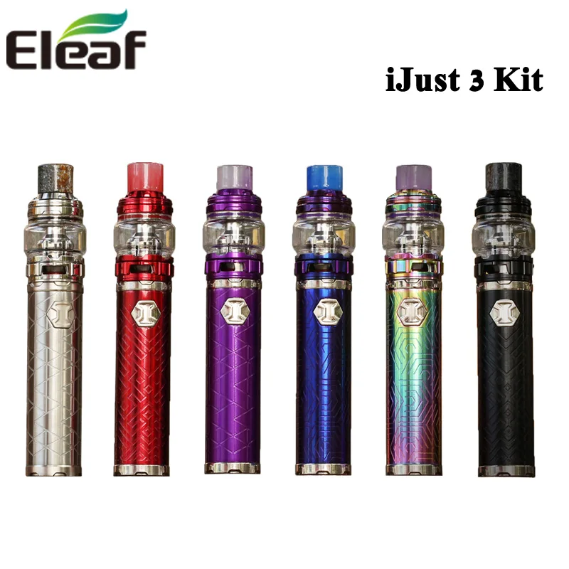 

New Electronic Cigarette Eleaf iJust 3 Kit 3000mah Battery i Just 3 Vape 6.5ml ELLO Duro Atomizer Tank with HW-N Coil VS Ijust S