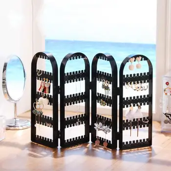 

Jewelry Hanger Foldable Earrings Organizer Holder Multi-layer Display Stand