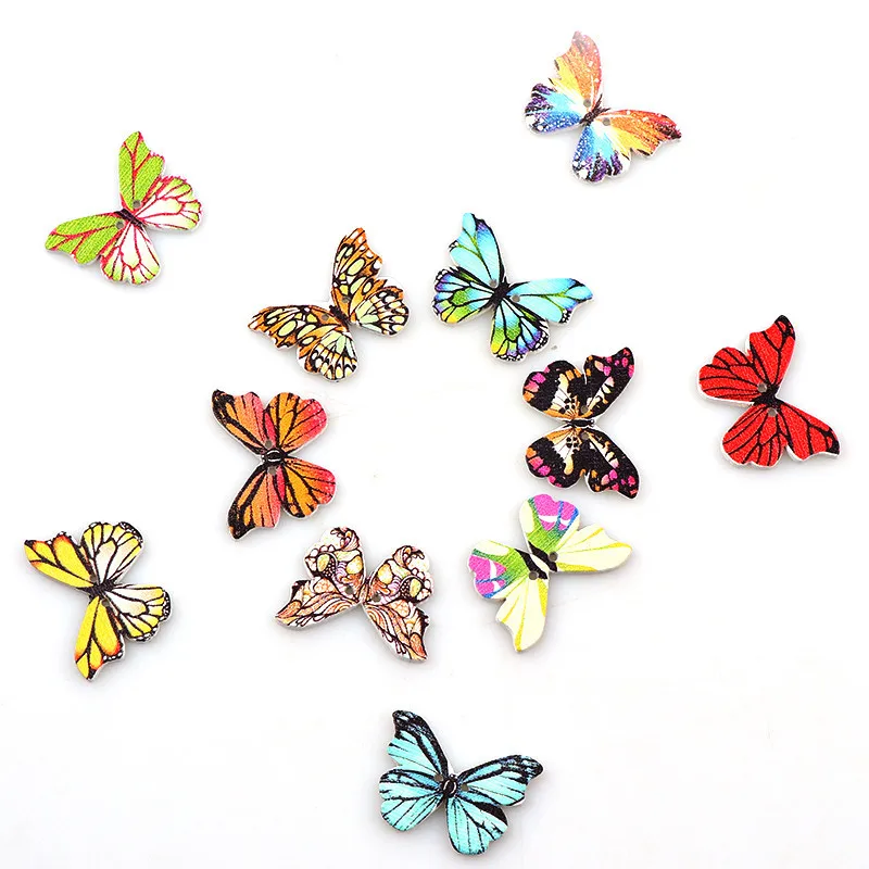 50PCS-2-Holes-Colorful-Butterfly-Wooden-Buttons-Fit-Sewing-and-Scrapbooking-20-29mm-Sewing-Buttons-For (1)