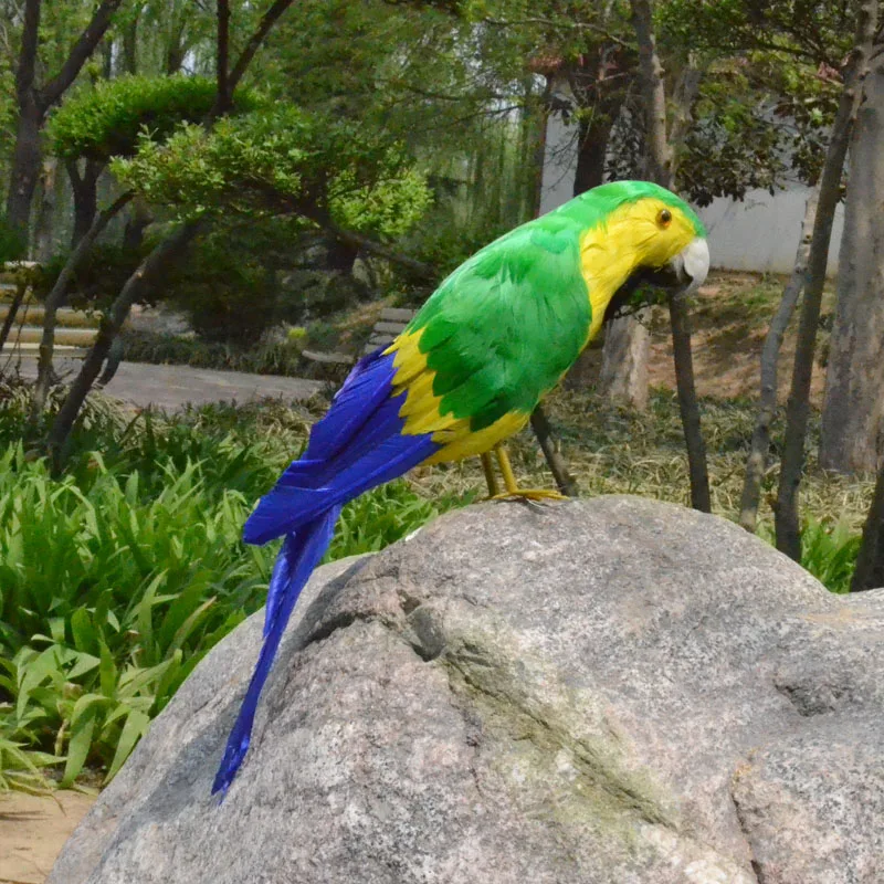 

about 40cm colourful feathers Macaw parrot bird,Handmade model,polyethylene&feathers bird ,home decoration toy gift w3939