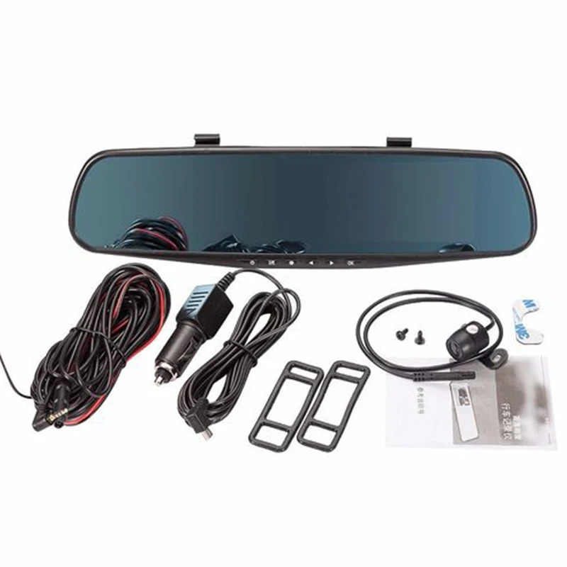Classic Style Rearview Mirror Car DVR HD 1080P Dash font b Camera b font Dual Cam