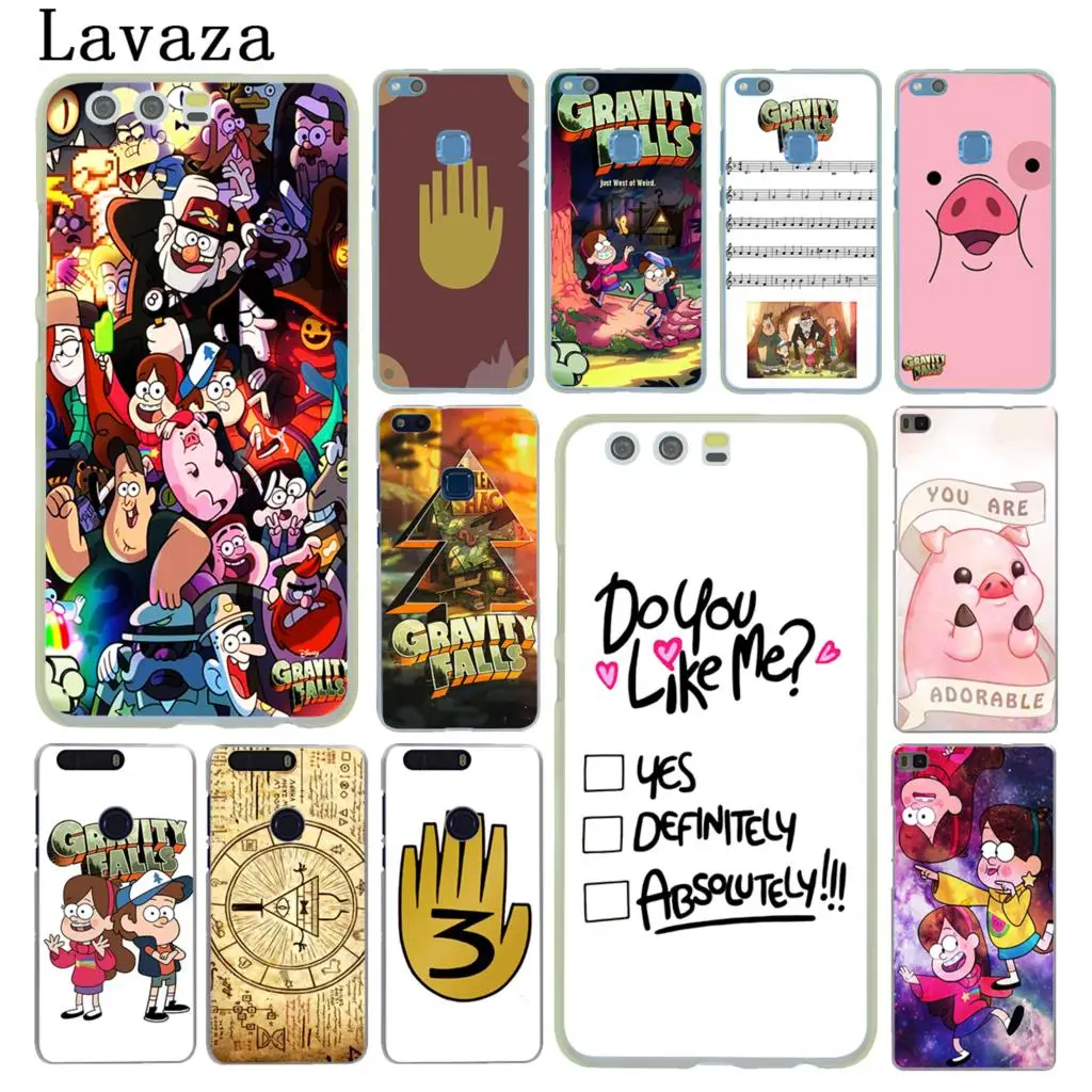 

Lavaza Gravity Falls Hard Cover Case for Huawei P30 P20 Pro P9 P10 Plus P8 Lite Mini 2016 2017 P smart Z 2019 Cover