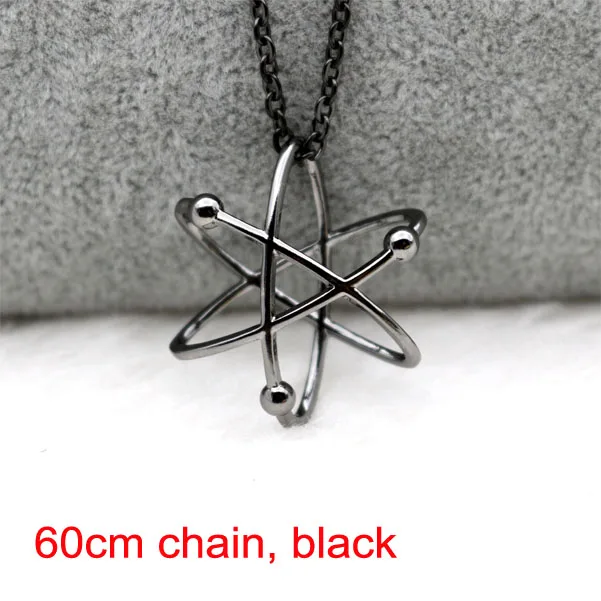 Atomshaped Pendant Unisex Necklace