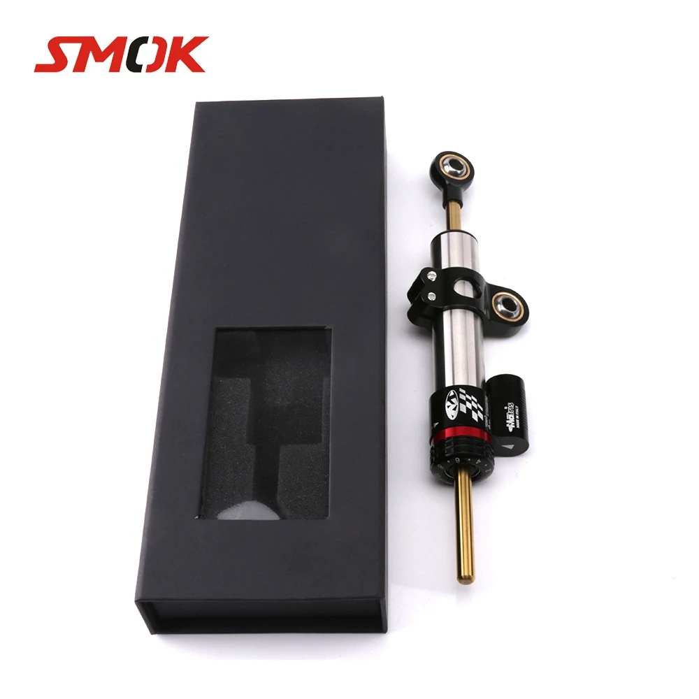 Универсальный Регулируемый рулевой амортизатор SMOK для мотоцикла стабилизатор