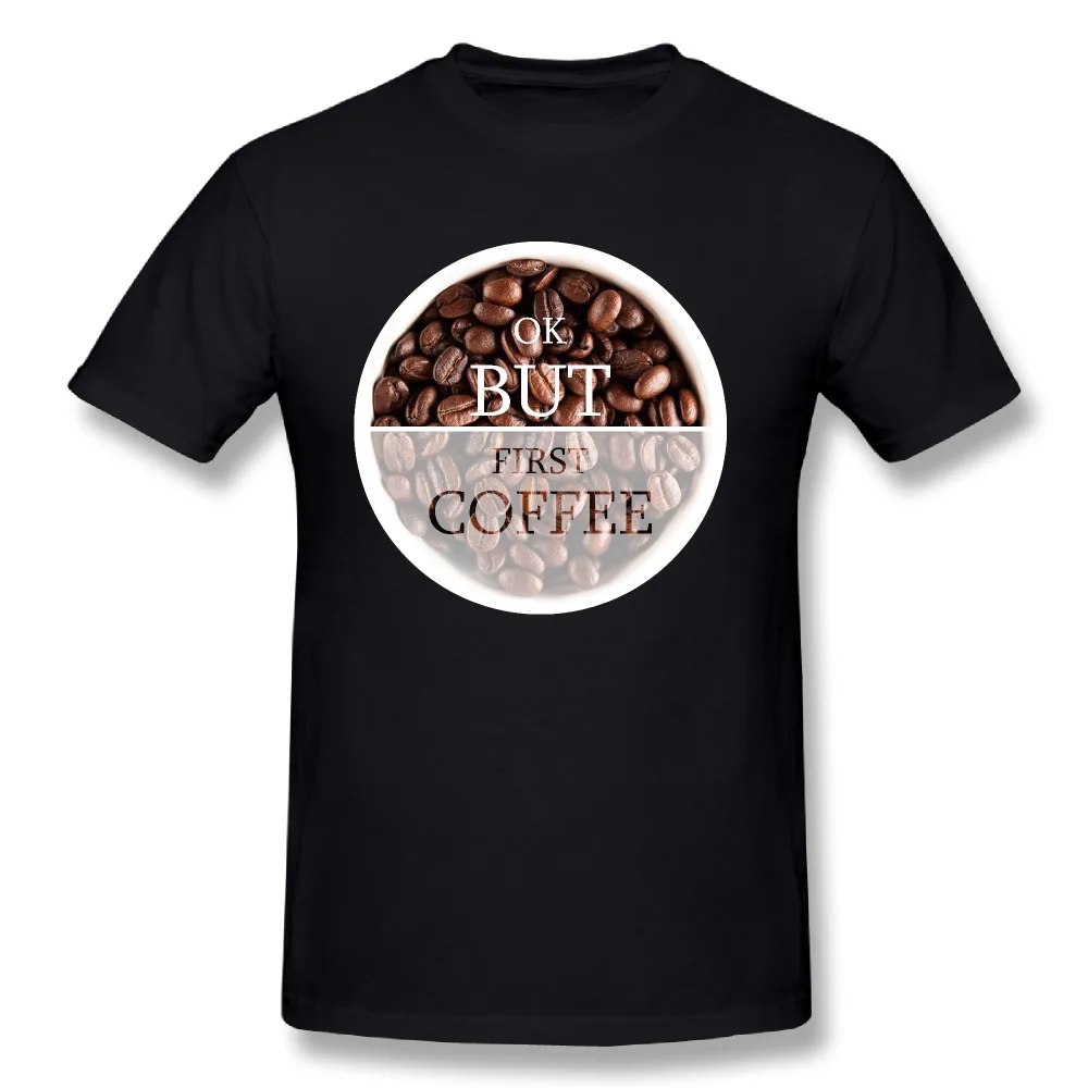 Best coffee tee shirt short sleeve Personalized casual O Neck art young