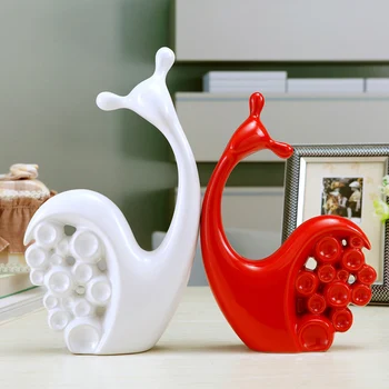 

Brief patroness lovers gift modern indoor ceramic decoration technology 2color red/white